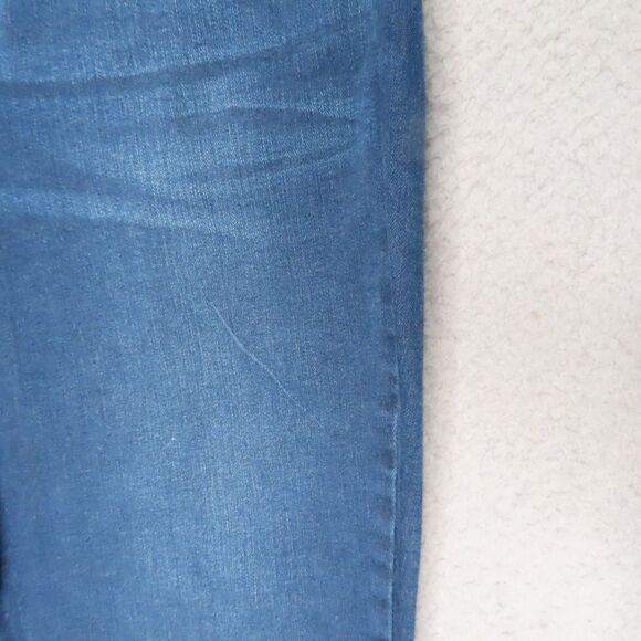 NYDJ Jeans Marilyn Straight Women 10P Petite Blue Rhinestone Lift Tuck Stretch - Picture 3 of 13